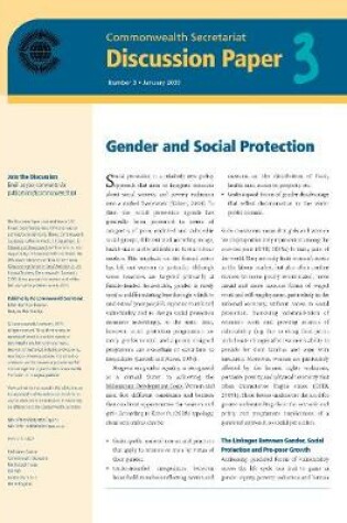 Cover of Gender and Social Protection