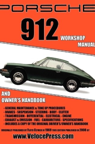 Cover of Porsche 912 Workshop Manual 1965-1968