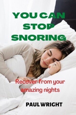 Cover of You can stop snoring