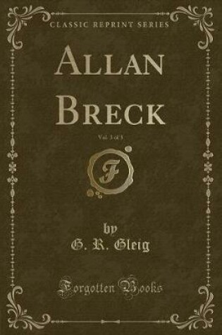 Cover of Allan Breck, Vol. 3 of 3 (Classic Reprint)