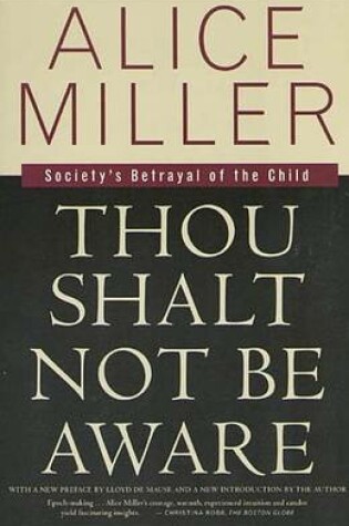 Cover of Thou Shalt Not Be Aware