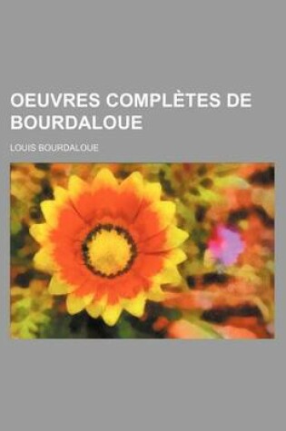 Cover of Oeuvres Completes de Bourdaloue (15)