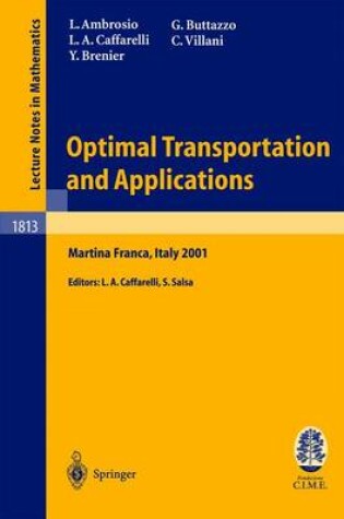 Cover of Optimal Transportation and Applications