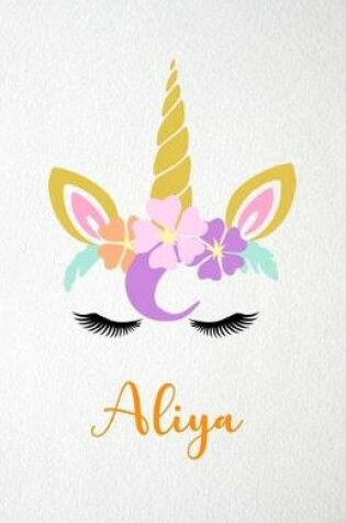 Cover of Aliya A5 Lined Notebook 110 Pages