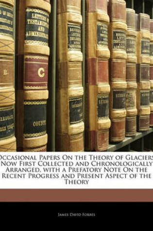 Cover of Occasional Papers on the Theory of Glaciers