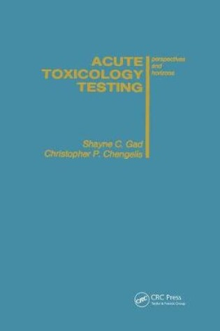 Cover of Acute Toxicology Testing