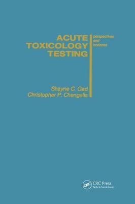 Book cover for Acute Toxicology Testing