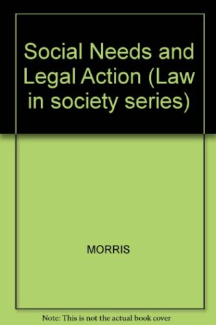 Cover of Social Needs and Legal Action