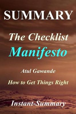 Book cover for Summary - The Checklist Manifesto