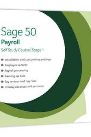 Cover of Sage 50 Payroll 2010 Self Study Course
