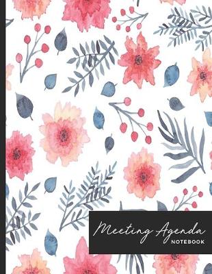 Book cover for Meeting Agenda Notebook