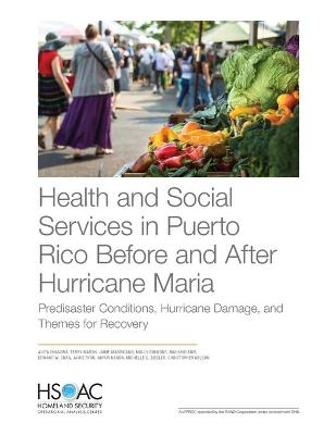 Book cover for Health and Social Services in Puerto Rico Before and After Hurricane Maria