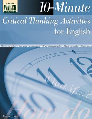 Book cover for 10-Minute Critical-Thinking Activities for English