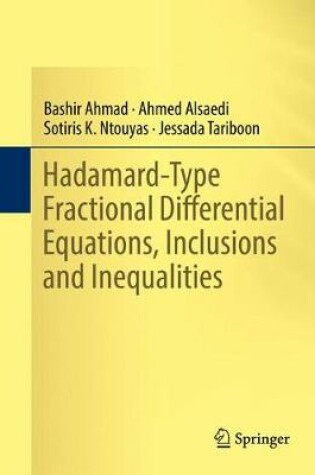 Cover of Hadamard-Type Fractional Differential Equations, Inclusions and Inequalities