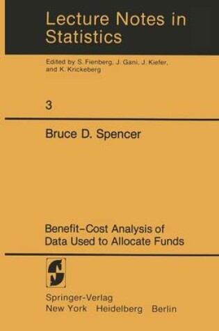 Cover of Benefit-Cost Analysis of Data Used to Allocate Funds