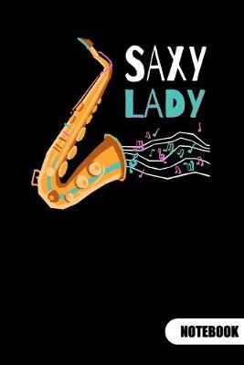 Book cover for Saxy Lady. Notebook