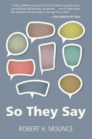 Cover of So They Say