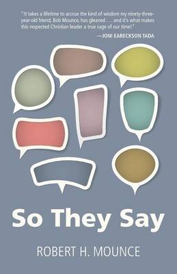 Book cover for So They Say