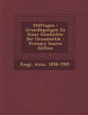 Book cover for Stilfragen