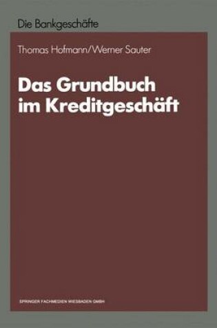 Cover of Das Grundbuch im Kreditgeschäft