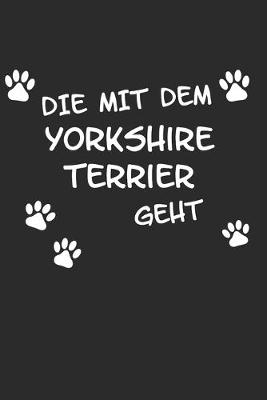 Book cover for Die mit dem Yorkshire Terrier geht