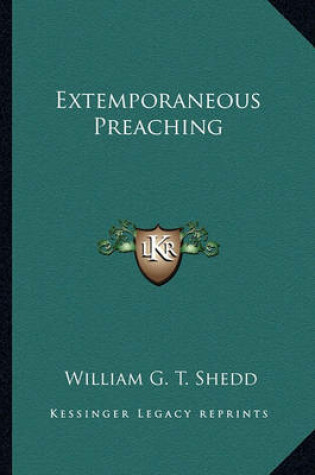 Cover of Extemporaneous Preaching