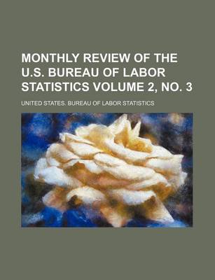 Book cover for Monthly Review of the U.S. Bureau of Labor Statistics Volume 2, No. 3