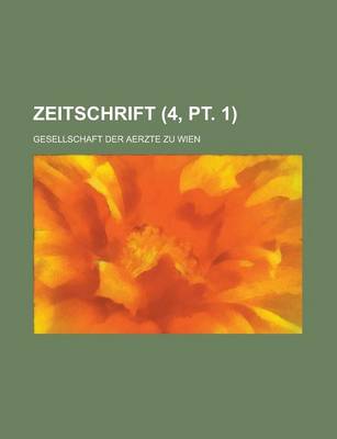 Book cover for Zeitschrift (4, PT. 1)