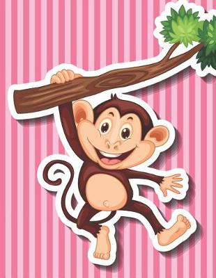 Book cover for Monkey Hanging on a Tree Branch Blank Lined Notebook