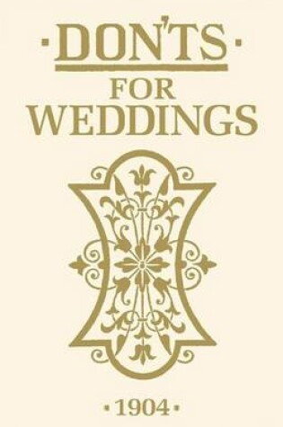 Cover of Don'ts for Weddings