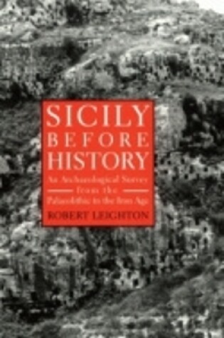 Cover of Sicily Before History