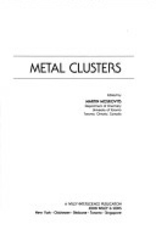 Cover of Metal Clusters