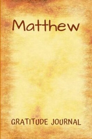 Cover of Matthew Gratitude Journal