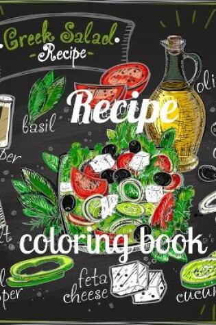 Cover of Recipe coloring book