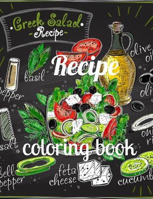 Book cover for Recipe coloring book