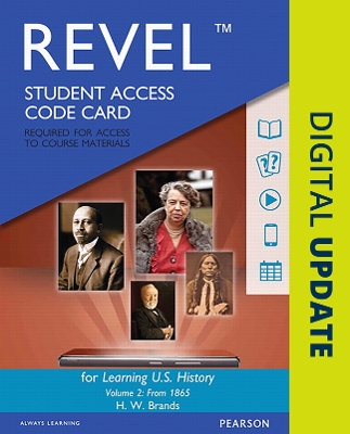 Book cover for Revel for Learning U.S. History, Semester 2 -- Access Card