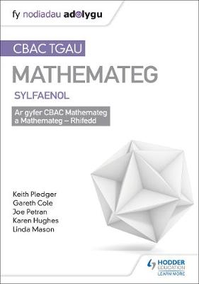 Book cover for TGAU CBAC Canllaw Adolygu Mathemateg Sylfaenol (Welsh-language edition)