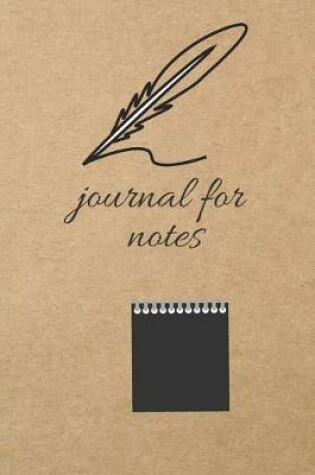 Cover of Journal for Notes