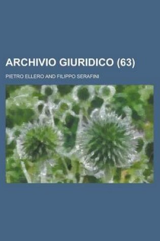 Cover of Archivio Giuridico (63)