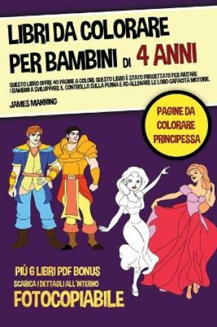 Cover of Pagine da colorare principessa (Pagine da colorare per bambini)