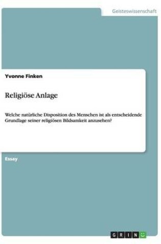 Cover of Religioese Anlage