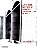 Book cover for A Concise History of Modern Architecture in India