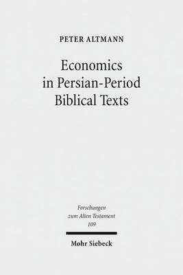 Book cover for Economics in Persian-Period Biblical Texts