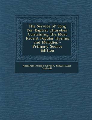 Book cover for The Service of Song for Baptist Churches