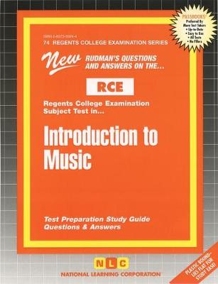 Book cover for Introduction to Music