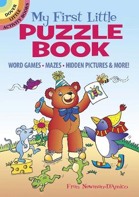 Book cover for My First Little Puzzle Book: Word Games, Mazes, Spot the Difference, & More!