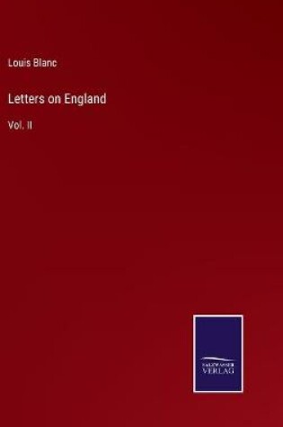 Cover of Letters on England