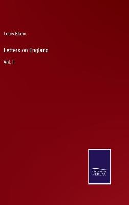 Book cover for Letters on England