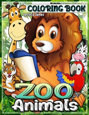 Book cover for ZOO Animals Coloring Book