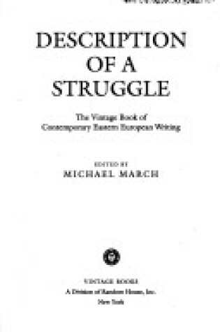 Cover of Description of a Struggle